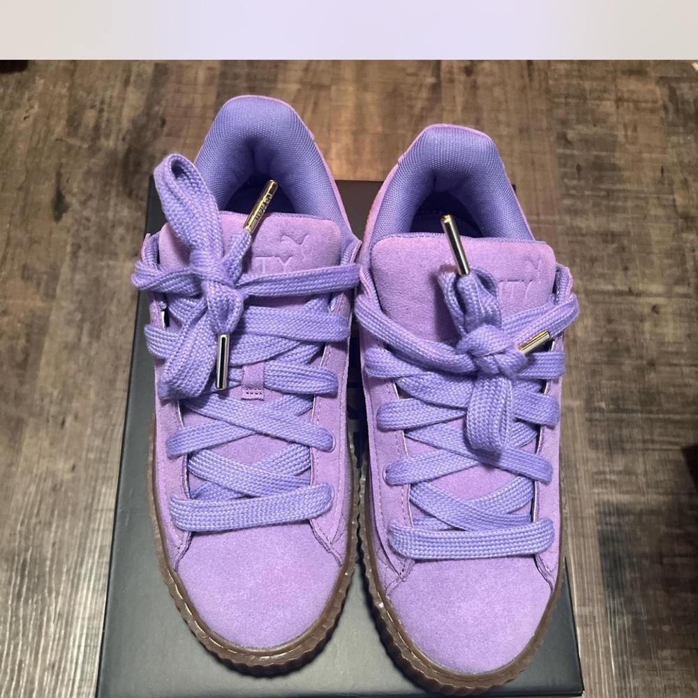 Purple Suede Sneakers